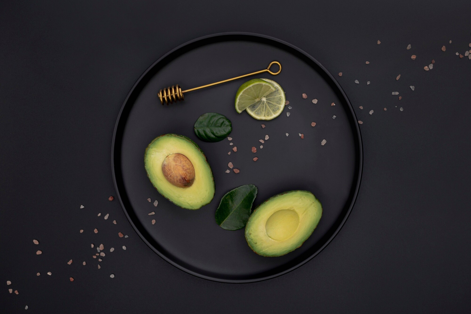 Dark aesthetic healthy food